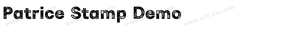 Patrice Stamp Demo字体转换